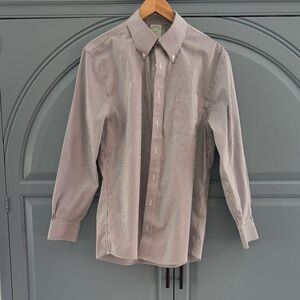 Brooks Brothers Black and White Striped Dress Shirt